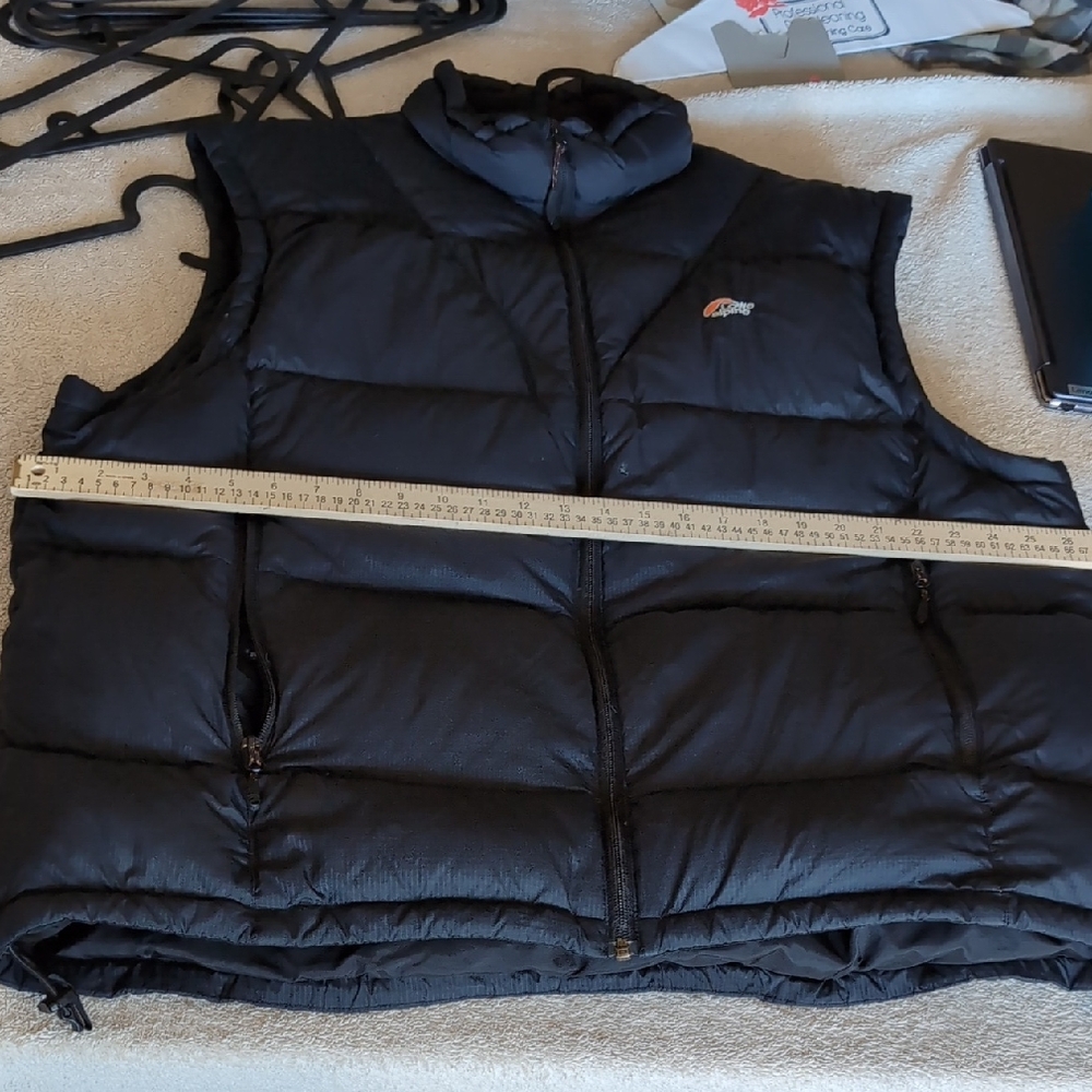 Alpine Black Puffer Vest - 1 Flaw Goose Down